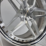 Heritage Wheels - EBISU-C 3PC Forged Full Brushed Face High Polished Lip 20x10.5