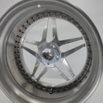 Heritage Wheels - EBISU-C 3PC Forged Full Brushed Face High Polished Lip 20x9