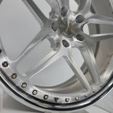 Heritage Wheels - EBISU-C 3PC Forged Full Brushed Face High Polished Lip 20x9