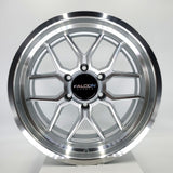 Falcon Wheels - TX1 Silver Machined Face 17x9
