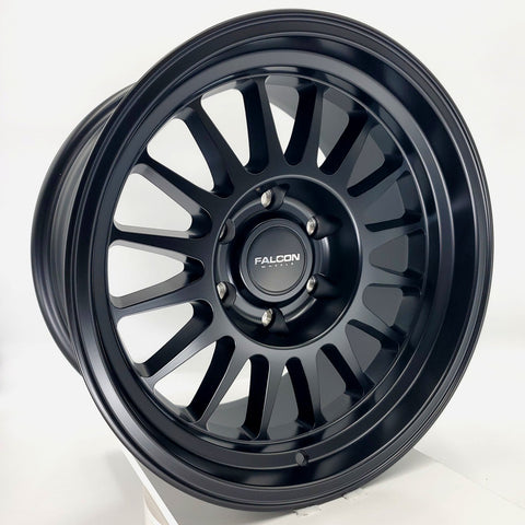 Falcon Wheels - TX2 Matte Black 17x9