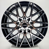 DRW Wheels - D17 Gloss Black Machined Face 17x7