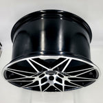 Replica Wheels - B3 Gloss Black Machined Face 19x8.5