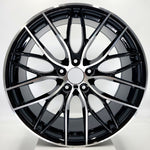 Replica Wheels - 6706 Gloss Black Machine Face 19x9.5