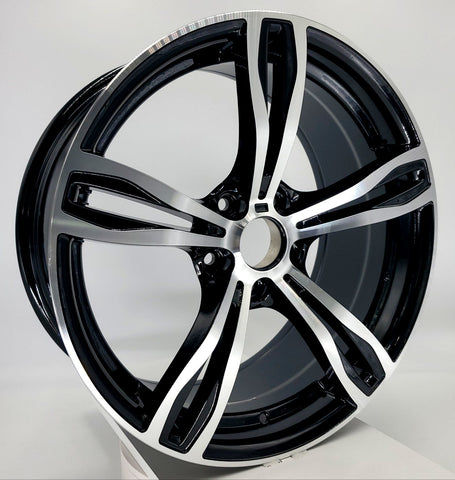 Replica Wheels - 5056 Gloss Black Machined Face 19x9