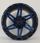 TW Wheels - T4 Gloss Black Blue Milling 20x10