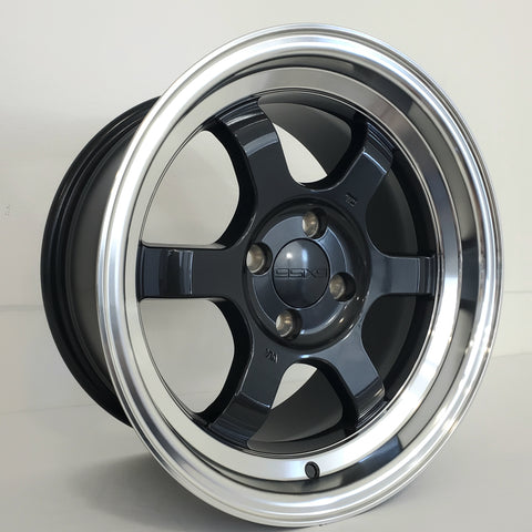 9SIX9 Wheels - 9001 Carbon Gray Machined Lip 15x8