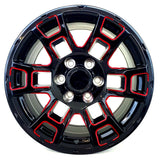 Replica - F256 Gloss Black Red Milled 17x8.5