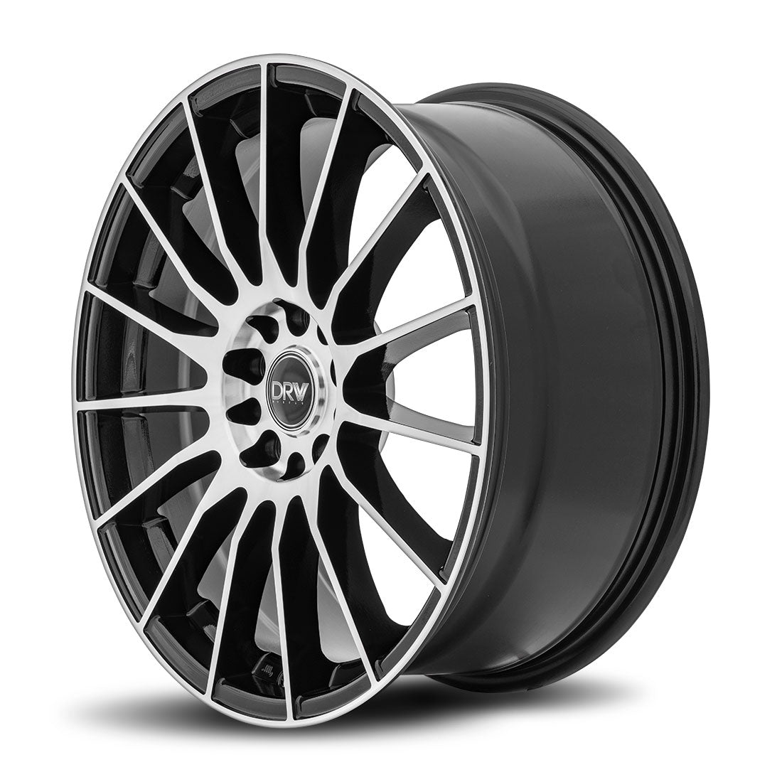 DRW Wheels - D15 Gloss Black Machined Face 17x7 – VID Wheels