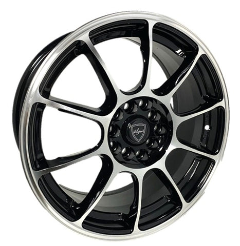 Elegant Wheels - E058 Black Machined Face 16x7