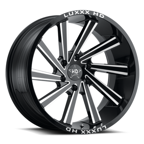Luxxx Wheels - HD22 Gloss Black Milled 20x10