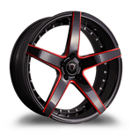 Marquee Luxury Wheels - M3226 Gloss Black Red Milled 20x10.5