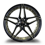 Marquee Luxury Wheels - M3259 Black Titanium Milled 20x9