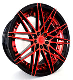 Euro Racing Wheels - EWR004 Gloss Black Red Face 20x8.5