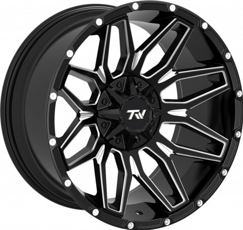 TW Wheels - T3 Gloss Black Milling 20x10