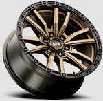 Voxx Wheels - TR22 Matte Bronze Black Lip 17x9