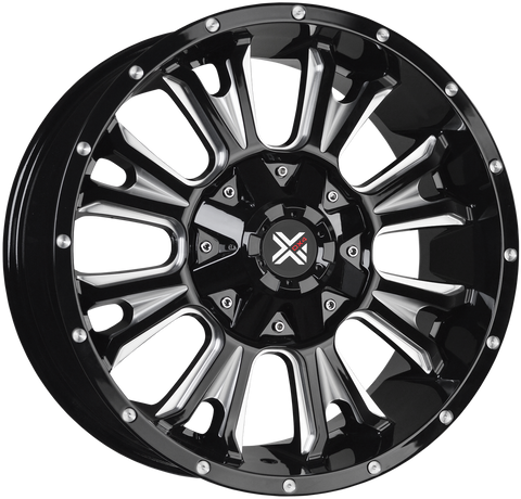 DX4 Wheels - Renegade Gloss Black Milled 20x9