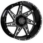 DX4 Wheels - X72 Gloss Black Milled 22x11.5