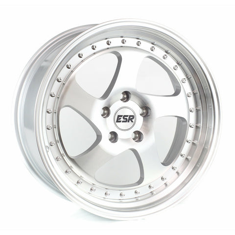 ESR Wheels - SR02 Silver Machined Face Machined Lip 19x8.5