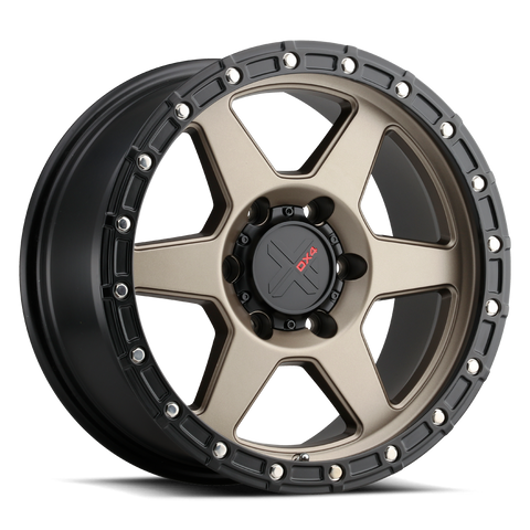 DX4 Wheels - Recon Matte Bronze Black Ring 17x8.5