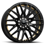 Luxxx Wheels - Venom 40 Satin Black Gold Line 18x8.5